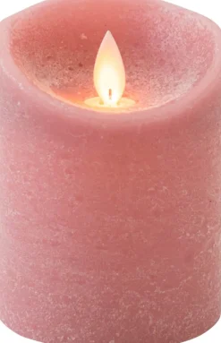 Intratuin LED Kerze Rustic D 7,5 H 10 cm altrosa| Led Kerzen