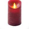 Intratuin LED Kerze 'Rustik' mit Timer D 7,5 H 12,5 cm bourdeaux| Led Kerzen