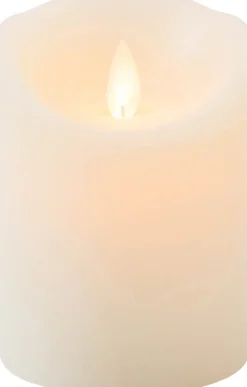 Intratuin LED Kerze 'Rustik' mit Timer H 10 cm creme| Led Kerzen