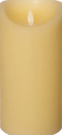 Intratuin LED Kerze 'Rustik' mit Timer D 10 H 20 cm gold| Led Kerzen