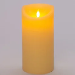 Intratuin LED Kerze 'Rustik' mit Timer D 10 H 20 cm gold| Led Kerzen