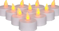 Intratuin LED Teelichter mit Fernbedienung D 4 cm weiß 10 St.| Led Kerzen