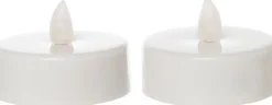 Intratuin LED Teelichter mit Timer D 7 cm weiß 2 St.| Led Kerzen