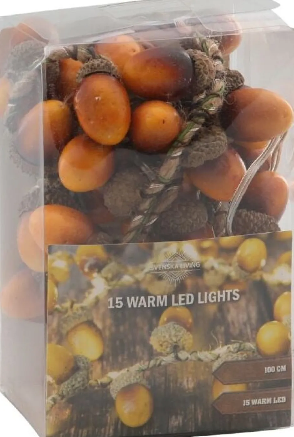 Intratuin Lichterkette Eicheln 1m warmweiß| Motiv-Lichterketten