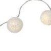 Intratuin Lichterkette Kugeln weiß 1,5 m mit 20 LEDs inkl. Timer warmweiß| Motiv-Lichterketten