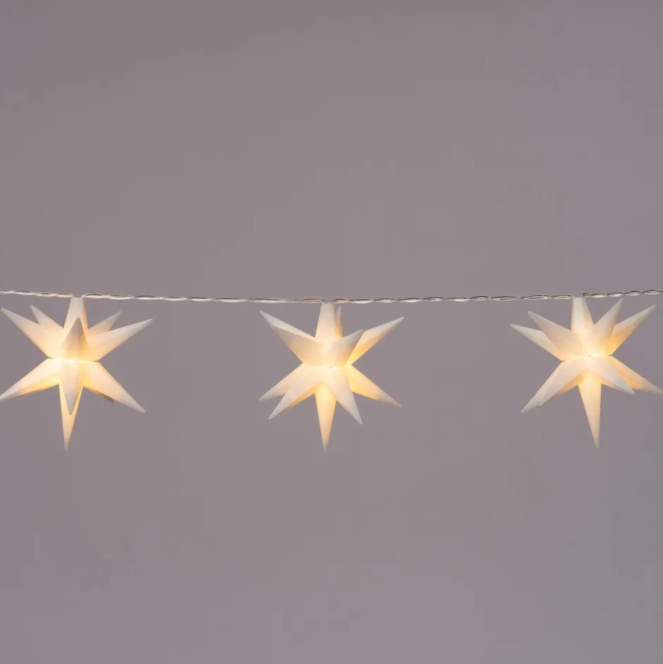 Intratuin Lichterkette Sterne groß 1,5 m mit 10 LEDs warmweiß| Motiv-Lichterketten