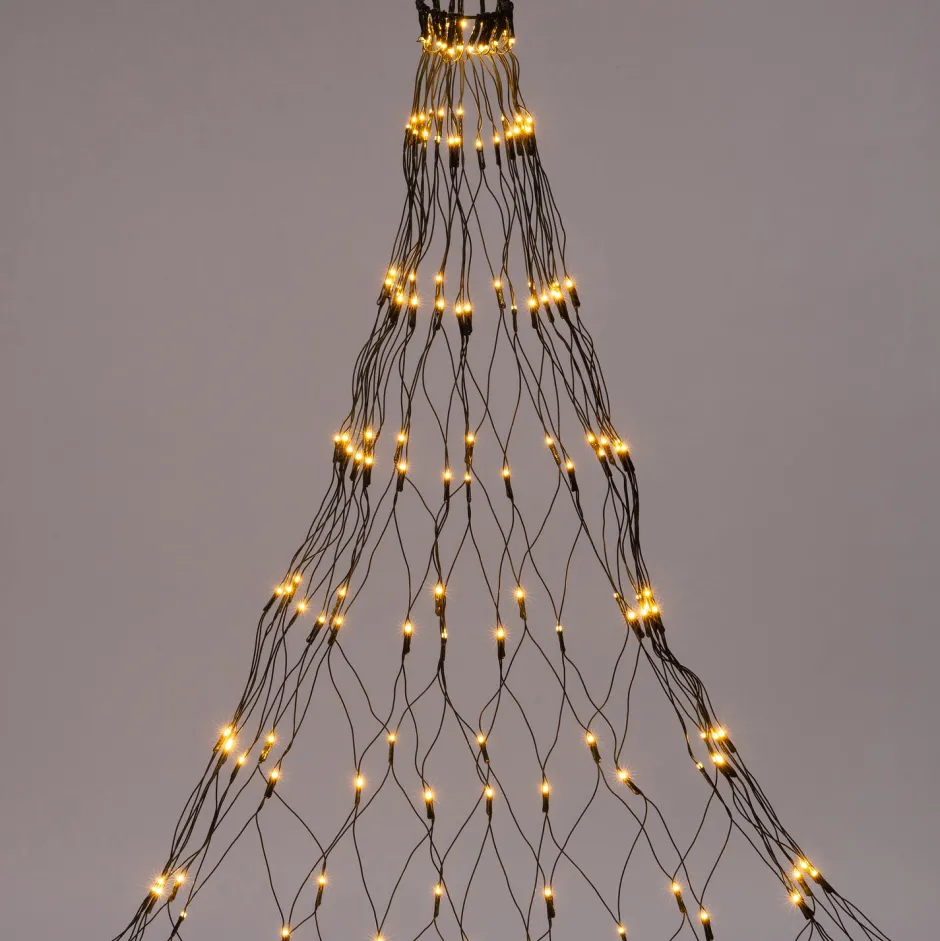 Intratuin Lichternetz für Bäume mit 320 LEDs warmweiß H 2,5 m| Lichternetze