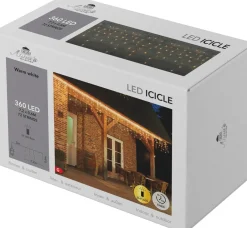 Intratuin Lichtervorhang mit 360 LEDs warmweiß 720 x 60 cm| Lichtervorhänge