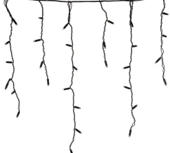 Intratuin Lichtervorhang mit 200 LEDs extra warm 500 cm| Eisregen Lichterketten