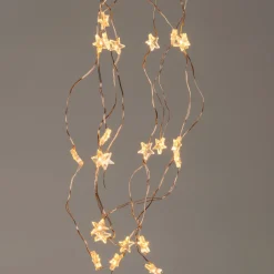 Intratuin Lichtkaskade LED mit Sternchen 8 x 0,5 m kupfer| Lichtkaskaden