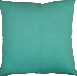 Intratuin Linen & More Lexi Dekokissen Faultier / Blumen türkis 45 x 45 x 10 cm| Kissen|Dekokissen