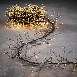 Intratuin Luca Lighting Cluster-Lichterkette 1440 LEDs weiß 9 m| Weihnachtsbaumbeleuchtung
