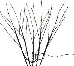 Intratuin Luca Lighting Gartenstecker Weihnachtszweig schwarz 30 x 30 x 90 cm 5 St.| Gartenstecker