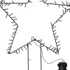 Intratuin Luca Lighting Gartenstecker Stern mit Timer warmweiß 55 x 1 x 79 cm| Weihnachtssterne|Weihnachtsfiguren (Außen)