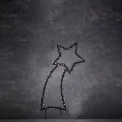 Intratuin Luca Lighting Gartenstecker Stern beleuchtet 35 x 1 x 77 cm mit 175 LED LEDs warmweiß| Weihnachtsfiguren (Außen)