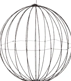 Intratuin Luca Lighting Hängelampe Kugel mit 400 LEDs warmweiß D 60 cm| Weihnachtsfiguren (Außen)