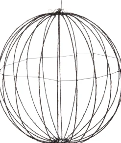 Intratuin Luca Lighting Hängelampe Kugel mit 320 LEDs warmweiß D 50 cm| Weihnachtsfiguren (Außen)