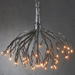 Intratuin Luca Lighting Hängelampe Lichtkaskade Dandelion mit 160 LEDs warmweiß D 70 H 48 cm| Weihnachtsfiguren (Außen)