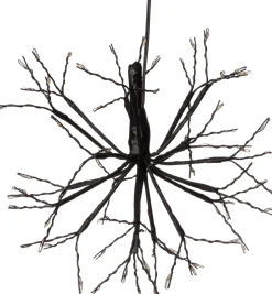 Intratuin Luca Lighting Hängelampe Lichtkaskade Dandelion mit 63 LEDs weißes Licht D 30 H 21 cm| Weihnachtsfiguren (Außen)