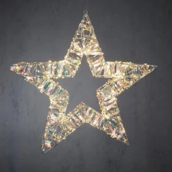 Intratuin Luca Lighting Weihnachtsstern weiß 56 x 8 x 56 cm| Weihnachtssterne