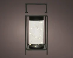 Intratuin Lumineo Laterne schwarz 13 x 13 x 20 cm| Weihnachtsleuchten