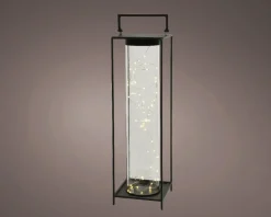 Intratuin Lumineo Laterne schwarz 18 x 18 x 58 cm| Weihnachtsleuchten