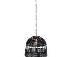 Intratuin Lumineo LED Solarleuchte schwarz D 36 H 32 cm| Solar Gartenleuchten|Außenleuchten Hängend