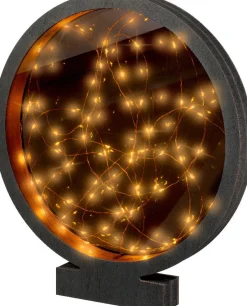 Intratuin Lumineo Tischleuchte Ruben schwarz 35 x 4,2 x 38,5 cm| Weihnachtsleuchten