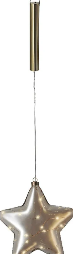 Intratuin Lumineo Weihnachtsdeko Sofia Stern mit Beleuchtung D 20 H 6,5 cm| Weihnachtsdeko Zum Aufhängen
