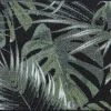 Intratuin MD Entree Schmutzfangmatte Palm Leaves schwarz / grün 50 x 75 cm| Fußmatten