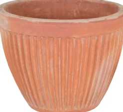 Intratuin Mega Collections Blumentopf Meloen terracotta D 37 H 30 cm| Blumentöpfe|Blumentöpfe & Pflanzgefäße