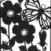 Intratuin Mega Collections Outdoor-Wanddeko Schmetterling schwarz 37 x 1 x 48 cm| Outdoor-Wanddeko