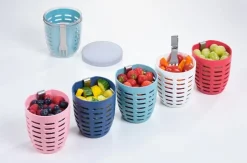 Intratuin Mepal Obstbecher Ellipse grün D 12,7 cm H 10,7 cm| Aufbewahrung & Mitnehmen