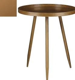 Intratuin Mica Decorations Beistelltisch Flores bronze D 42 H 48 cm| Beistelltische|Beistelltische