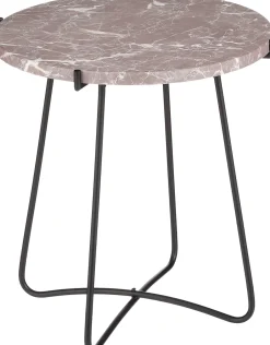 Intratuin Mica Decorations Beistelltisch Farah braun/zwart D 43 H 45 cm| Beistelltische|Beistelltische