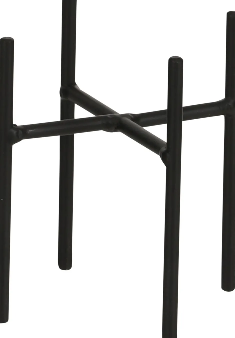 Intratuin Mica Decorations Blumentopf-Ständer Ascot schwarz D 8,5 cm H 9,5 cm| Blumenständer