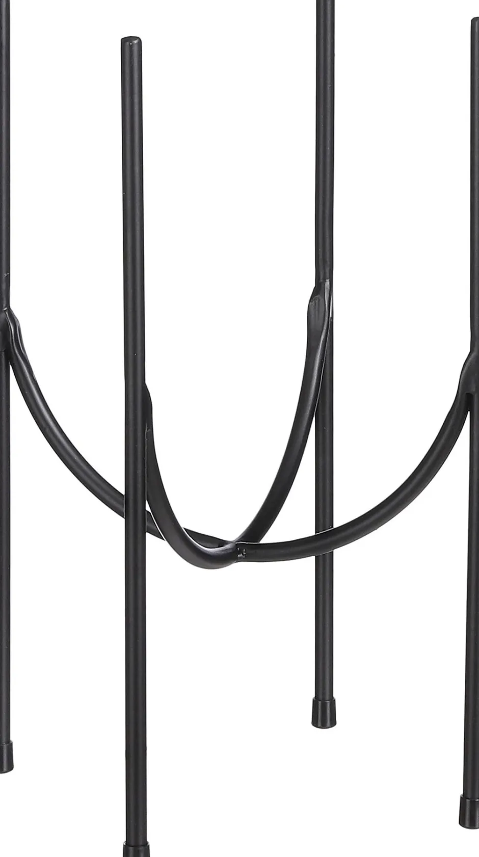 Intratuin Mica Decorations Blumentopf-Ständer Kimo schwarz D 21,5 H 32 cm| Blumenständer