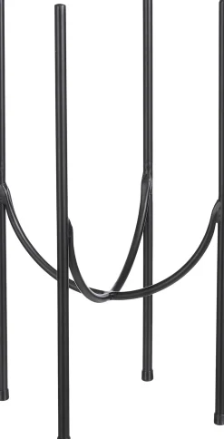 Intratuin Mica Decorations Blumentopf-Ständer Kimo schwarz D 23,5 H 40 cm| Blumenständer