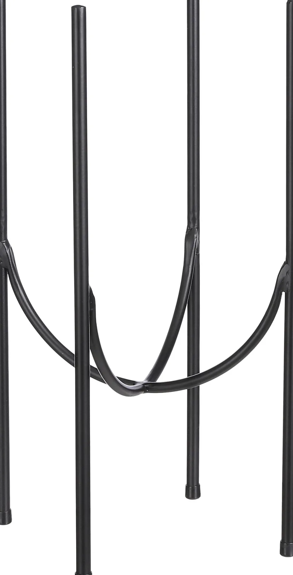 Intratuin Mica Decorations Blumentopf-Ständer Kimo schwarz D 23,5 H 40 cm| Blumenständer