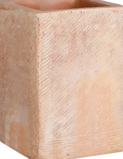 Intratuin Mica Decorations Blumentopf Karoo 21 x 21 x 30 cm weiß / terracotta| Blumentöpfe|Blumentöpfe & Pflanzgefäße