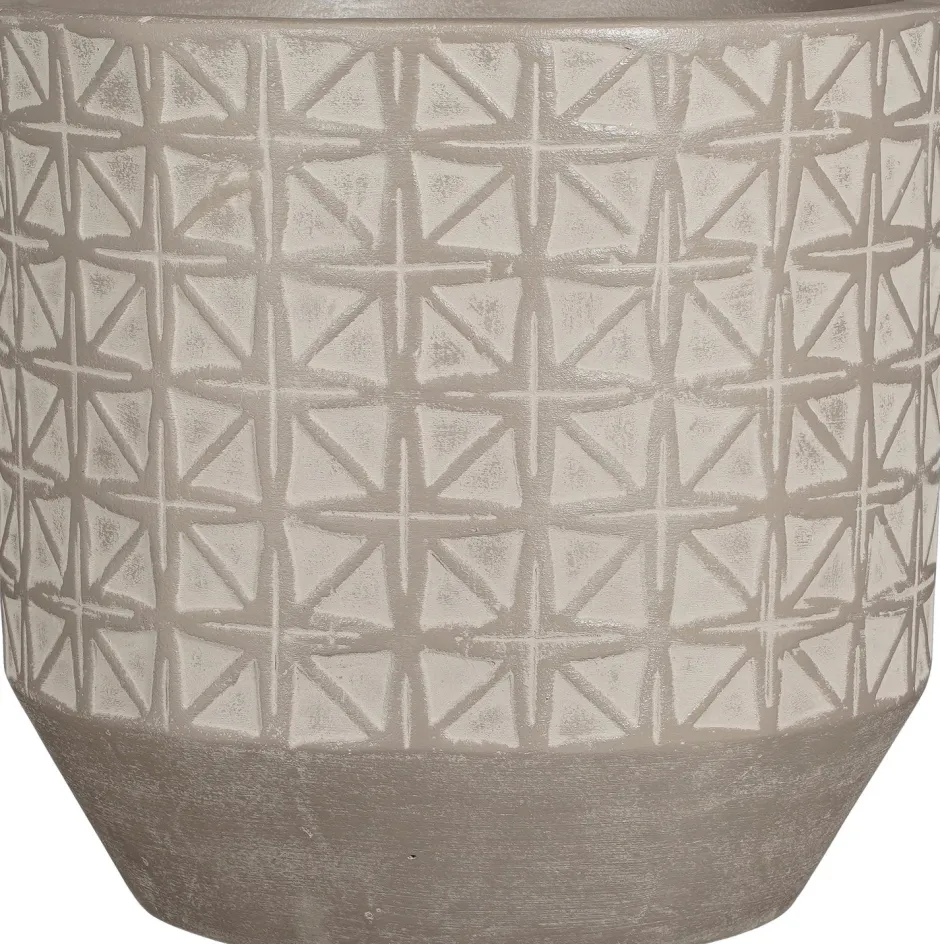 Intratuin Mica Decorations Blumentopf Valley grau D 37 H 36 cm| Blumentöpfe|Blumentöpfe & Pflanzgefäße