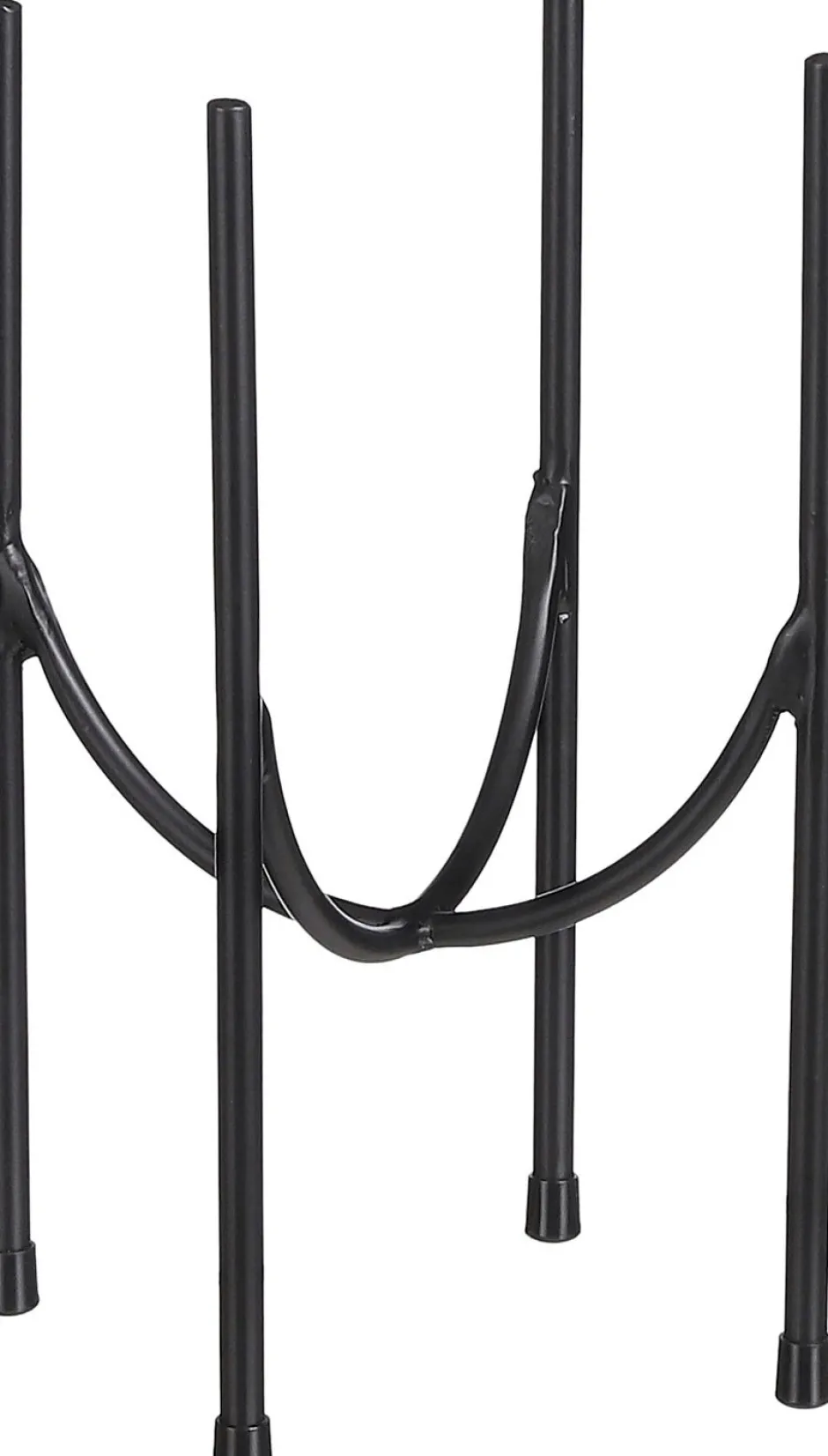 Intratuin Mica Decorations Blumentopf-Ständer Kimo schwarz D 17 H 25 cm| Blumenständer