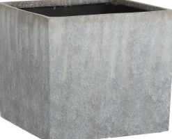 Intratuin Mica Decorations Blumentopf Bravo 37 x 37 x 33 cm grau| Blumentöpfe|Blumentöpfe & Pflanzgefäße