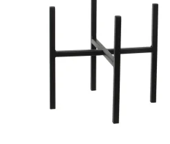 Intratuin Mica Decorations Blumentopf-Ständer Ascot 24 x 24 x 25 cm schwarz| Blumenständer