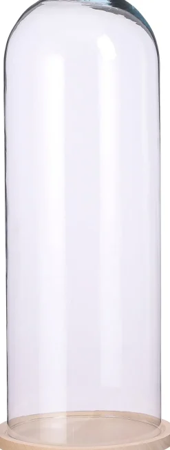 Intratuin Mica Decorations Glasglocke mit Teller Hella transparent D 21 H 55,5 cm| Glasglocken