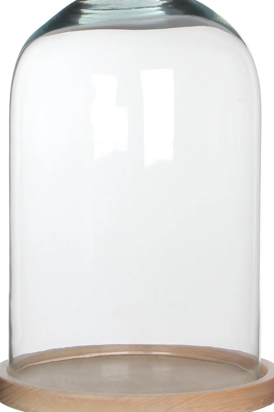 Intratuin Mica Decorations Glasglocke mit Teller Hella braun/transparent D 21 H 30 cm| Glasglocken