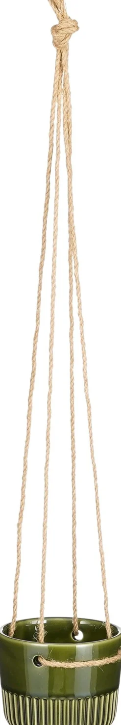 Intratuin Mica Decorations Hängetopf Primo grün D 11 H 9 cm| Blumenampeln & Hängetöpfe|Blumentöpfe & Pflanzgefäße