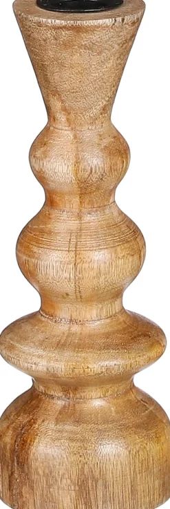 Intratuin Mica Decorations Kerzenständer braun D 7 H 20 cm| Kerzenständer