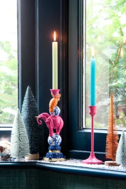 Intratuin Mica Decorations Kerzenständer Tulli hellrosa D 8,5 H 30 cm| Kerzenständer