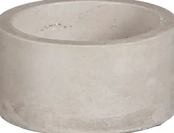 Intratuin Mica Decorations Kerzenständer grau D 8,5 H 4,5 cm| Kerzenständer